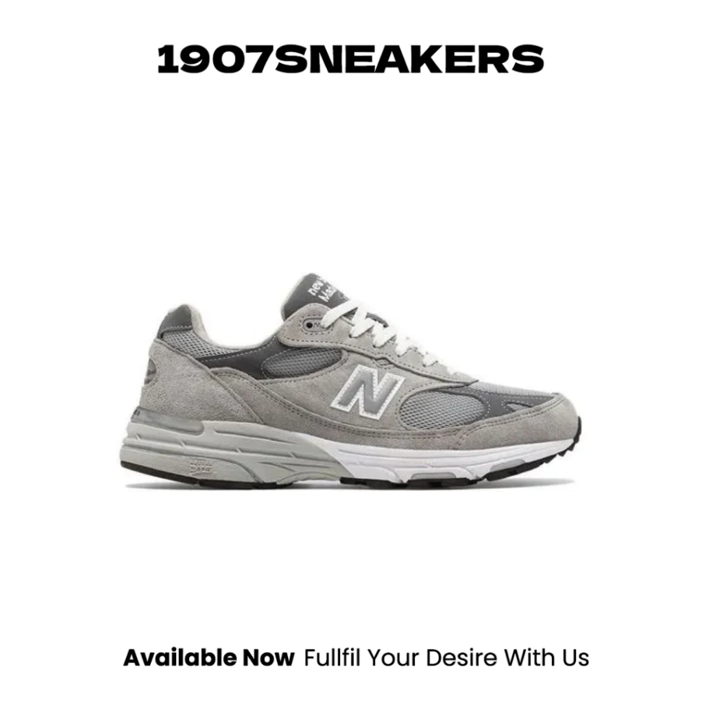 Sepatu Sneakers Pria New Balance Made In USA 993 - Grey NEWMR993GL (Pig Skin)