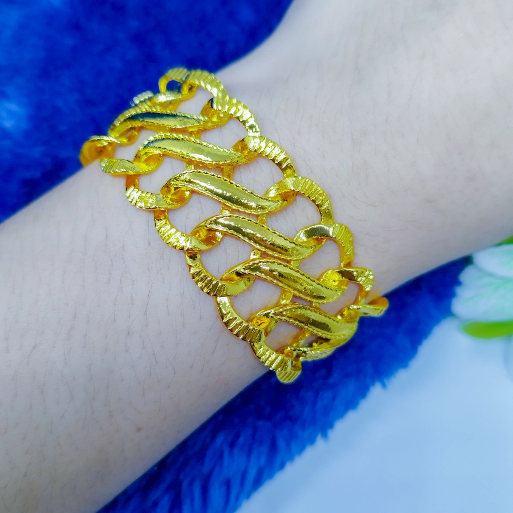 Gelang Rhodium Premium sisik naga Rantai Besar Gelang Rantai Grosir Gelang Kendari Sisik Naga Terbar