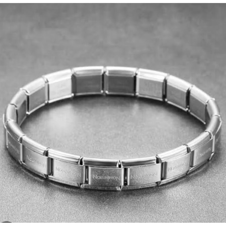 GELANG TITANIUM STELL GELANG PER MODEL RANTAI JAM SILVER