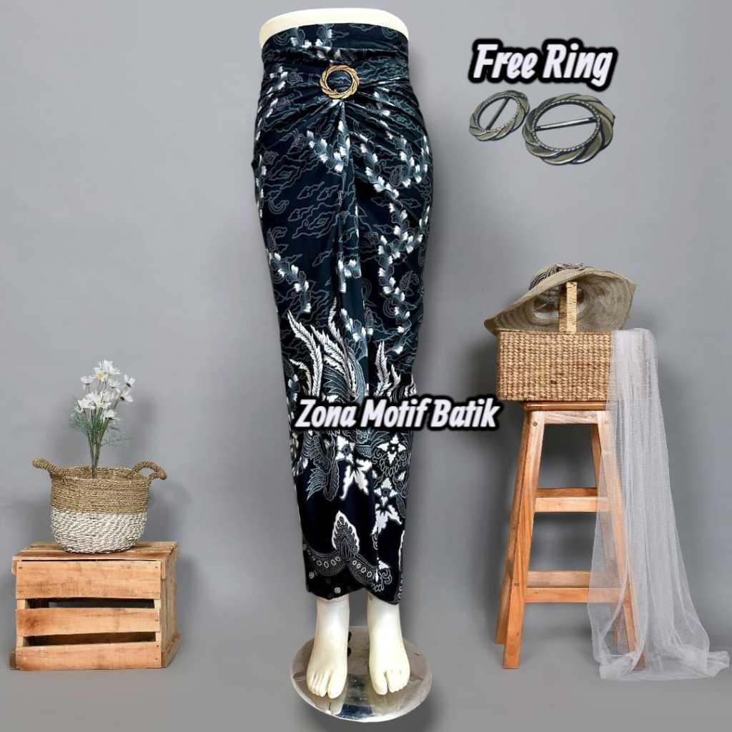 ROK LILIT BATIK BAWAHAN KEBAYA KAIN SERUT INSTAN FREE RING