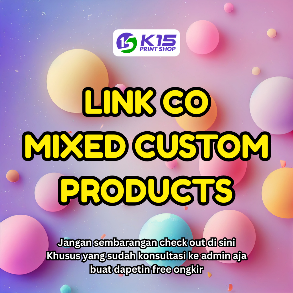 

LINK CHECKOUT Pesan Banyak Full Custom | Setelah Konfirmasi Admin