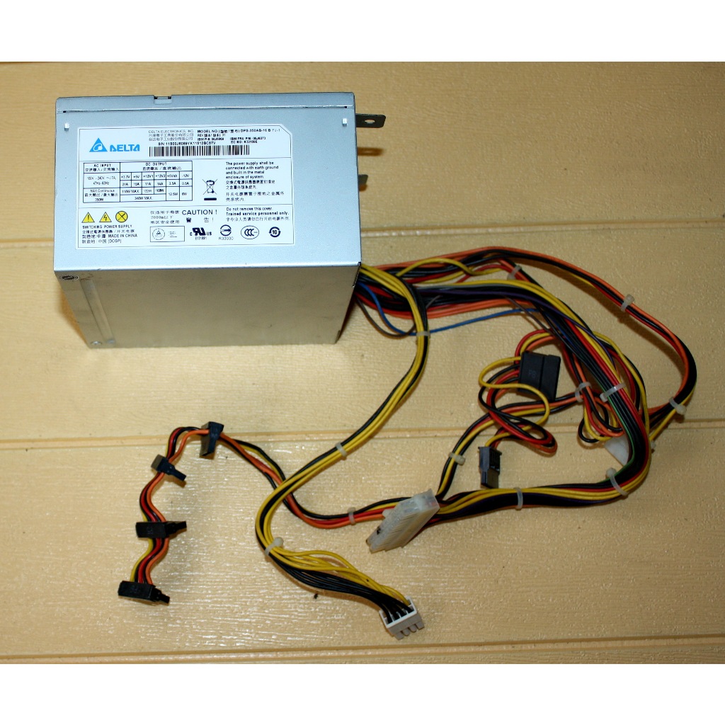 PSU POWER SUPPLAY DELTA 350 WATT DPS-350AB-16 B FOR IBM X3100 M4 M5 Server NORMAL