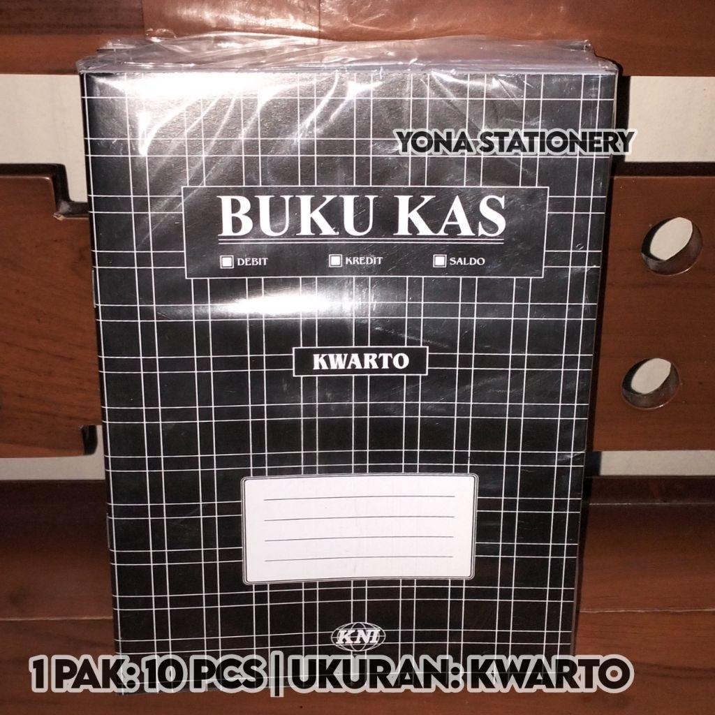 

Buku Kas Kwarto KNI | 1 Pak: 10 Pcs | Kolom: Debit, Kredit, Saldo