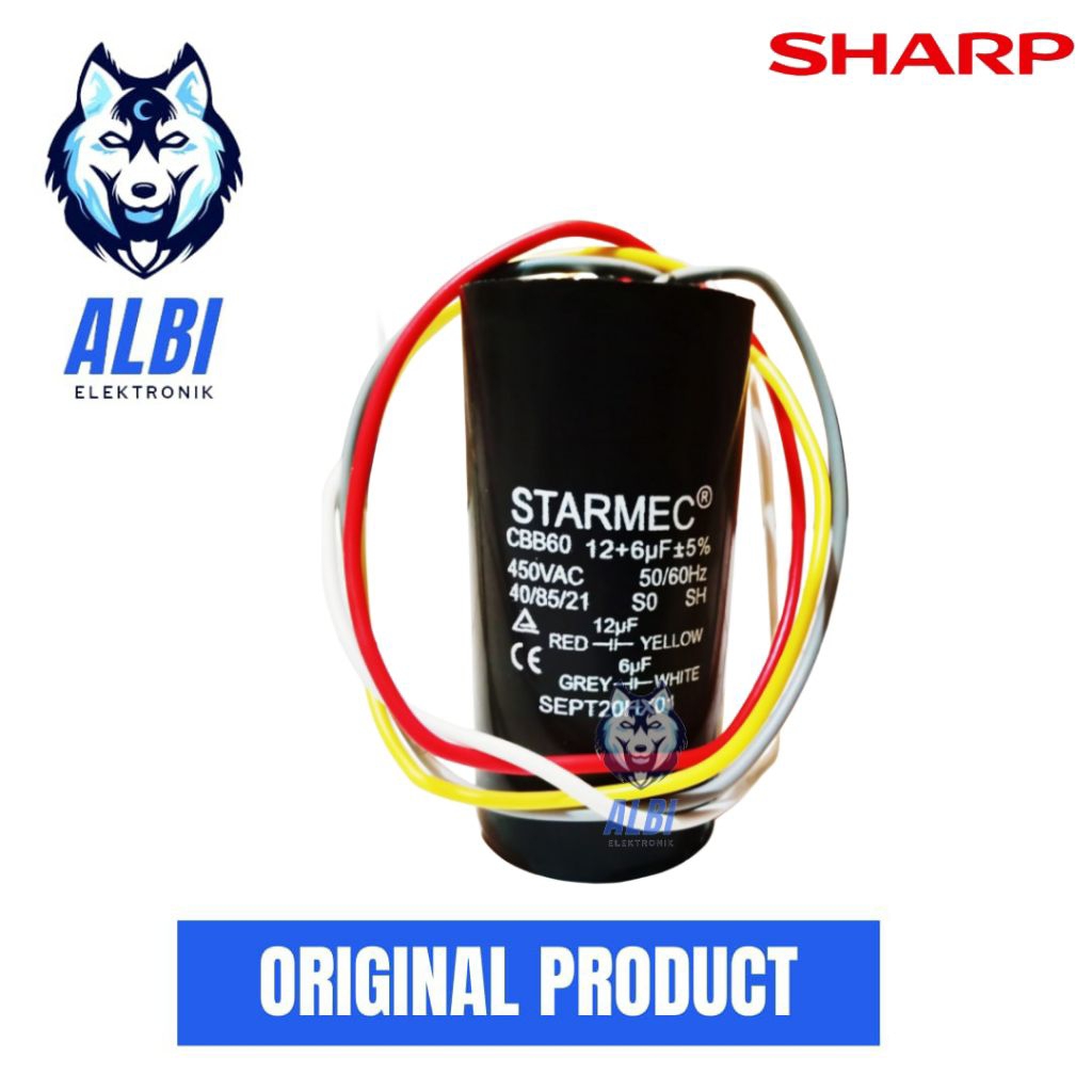 Kapasitor mesin cuci dua tabung SHARP - Capasitor mesin cuci dua tabung SHARP