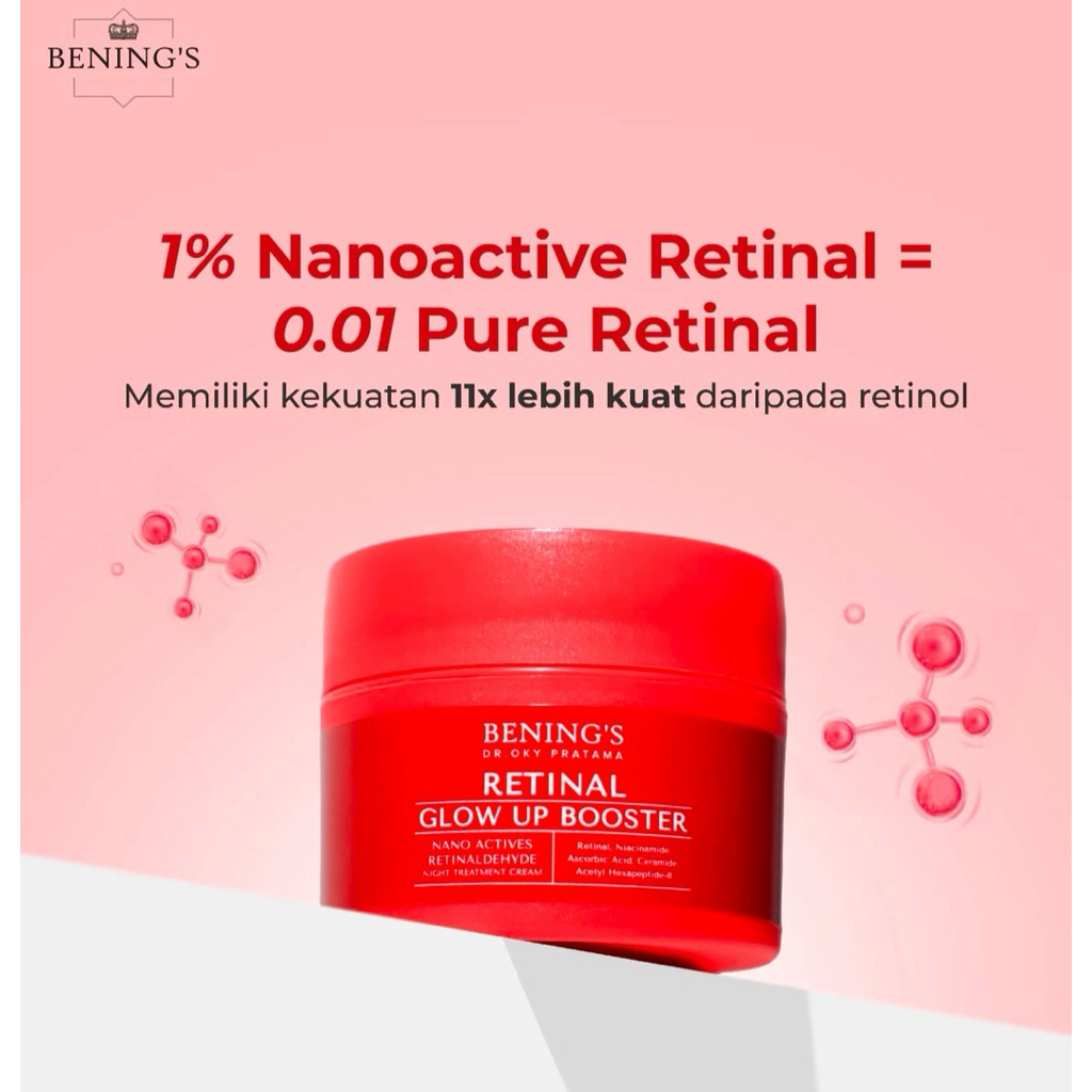 Bening' s Skincare Retinal Glow Up BOOSTER  By Dr Oky pratama // Benings clinic