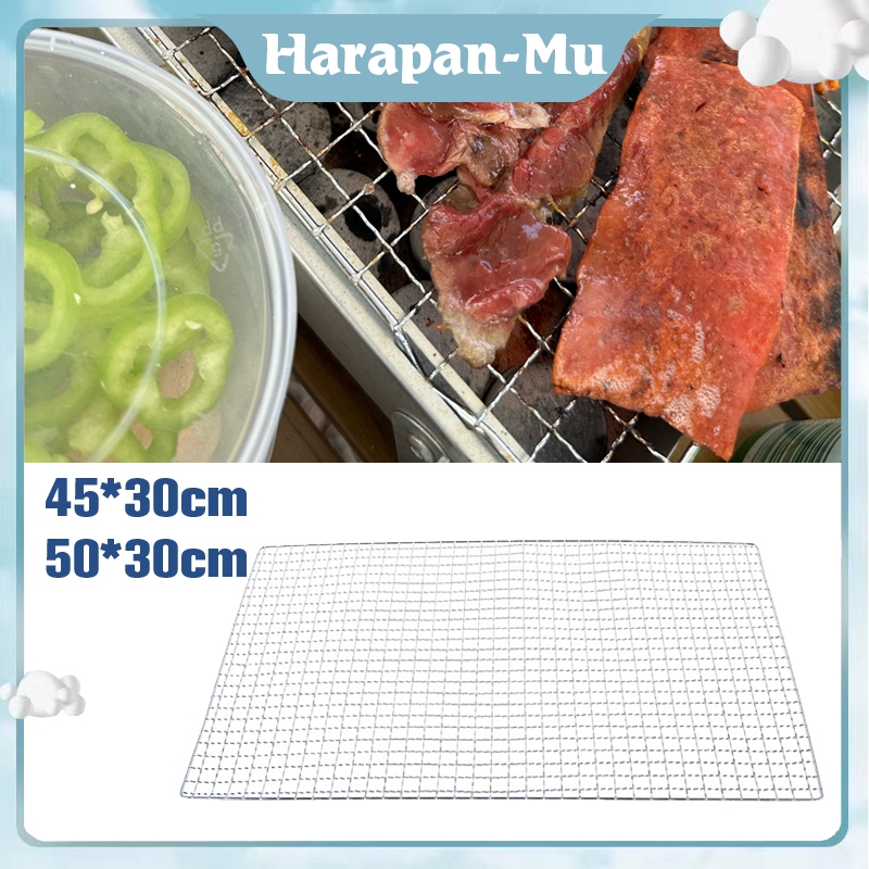 Panggangan Stainless Steel / Ayam Ikan Daging Anti Lengket Panggangan Kawat