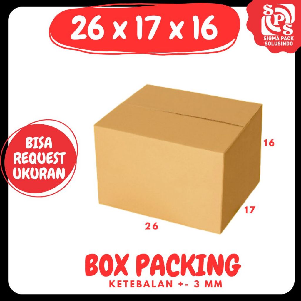 

Kardus 26x17x16 Packing Olshop Box A1 Dus Kotak Kemasan Box Botol Gelas Madu Parfum zigma shop