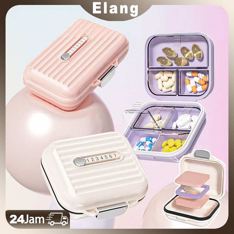 Tempat Kotak Obat Pill Box Portable Travel Case Daily Pill Box kotak penyimpanan perhiasan Pill Box 