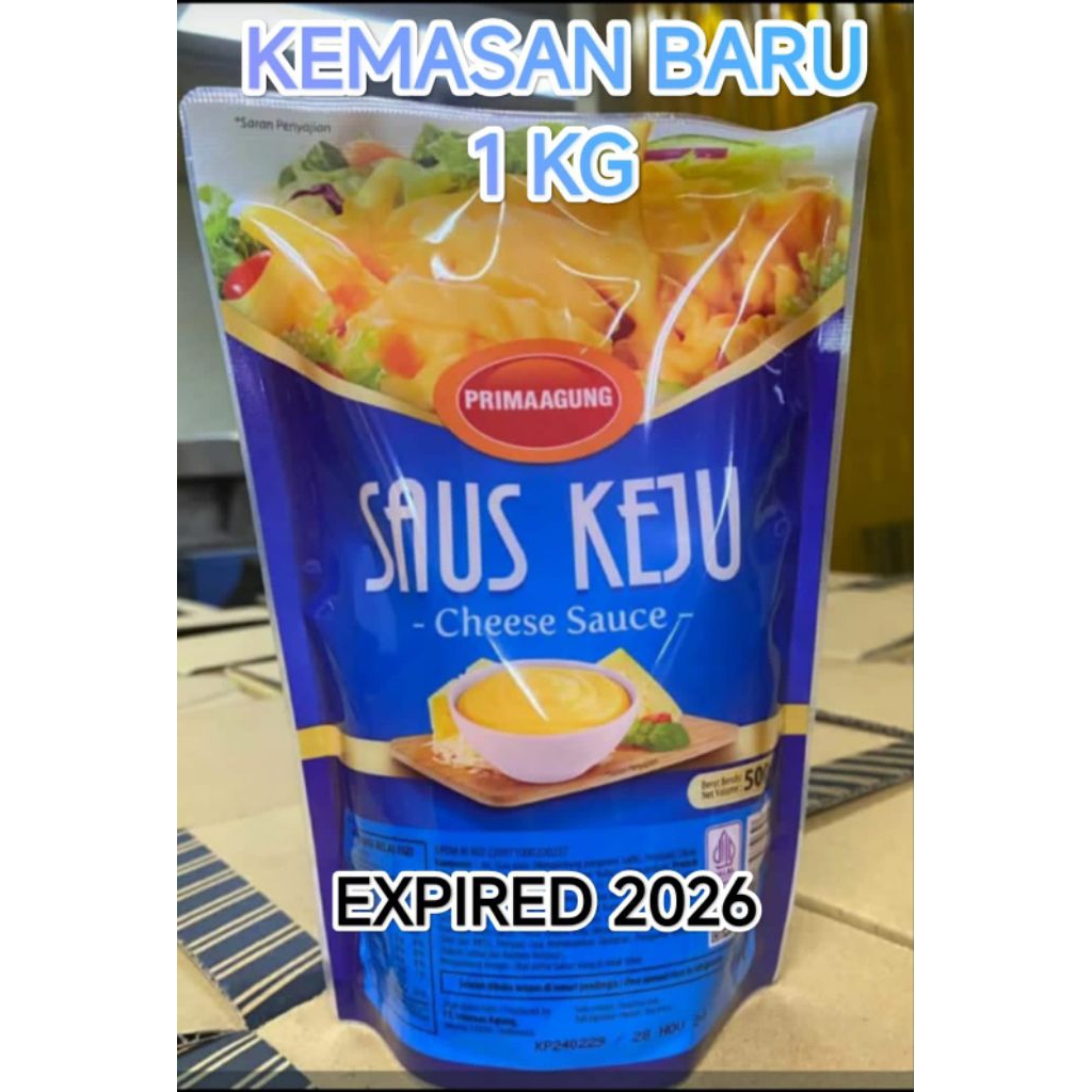 

Saus Keju Kemasan 1kg - Saos Keju Prima Agung 1kg