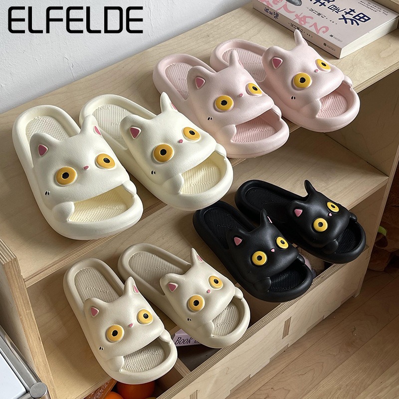 ELFELDE Sandal Wanita Kekinian Korea Sandal Jelly Wanita Tas Sepatu Sandal Flats Sandal Baim Wanita
