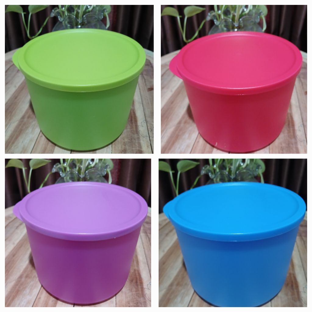 Summer fresh large tupperware 2,1 liter / toples tupperware / large tropical tupperware (1)