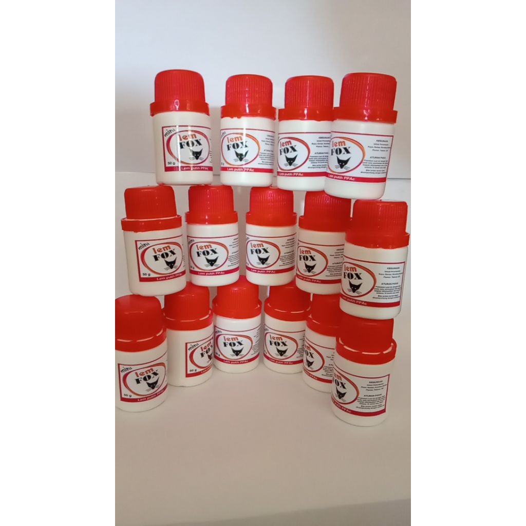 

LEM FOX MINI/ LEM KERTAS KECIL/ LEM PVAC HARGA UNTUK 6 PCS