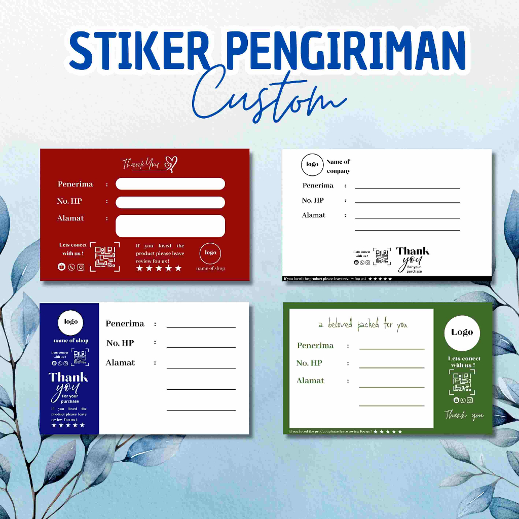 

STIKER PENGIRIMAN CUSTOM SESUAI KEINGINAN