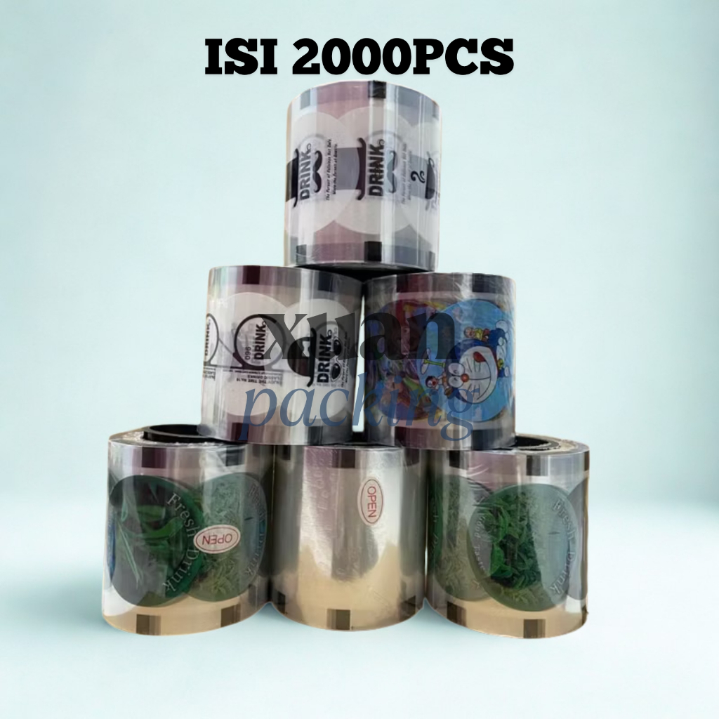 Cup Sealer Isi 2000 Cup / Plastik Lid Cup Sealer / Tutup Gelas / Tutup Minuman Gelas / Cup Minuman
