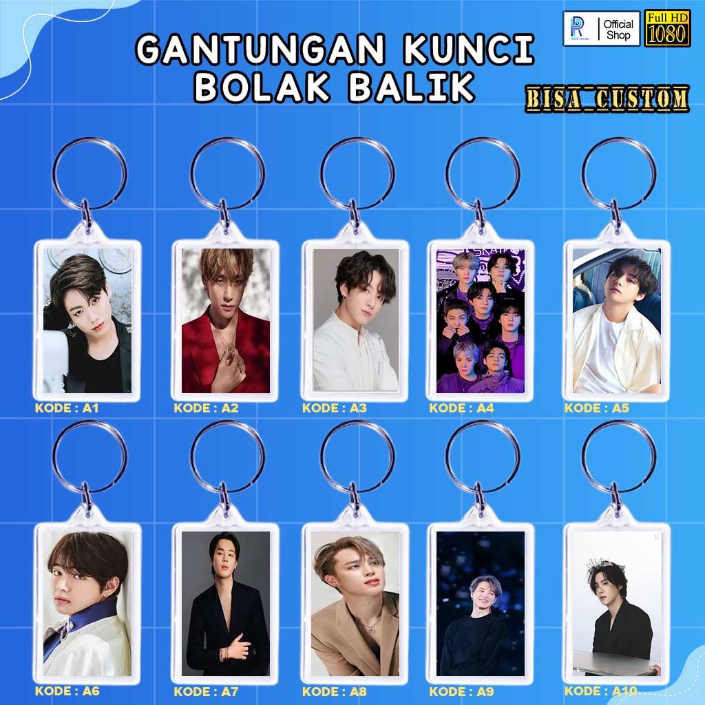 GANTUNGAN KUNCI AKRILIK BTS / GANCI BTS / GANTUNGAN KUNCI BTS K116