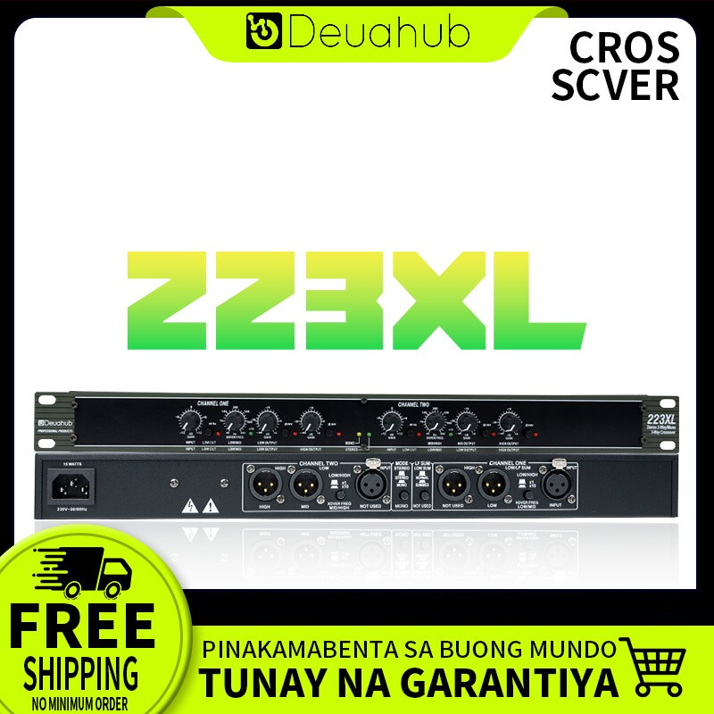 Deuahub 223XL Crossover Electronic 4 Frequency Divider 2-Channels Audio Equipment Professional+Subwo