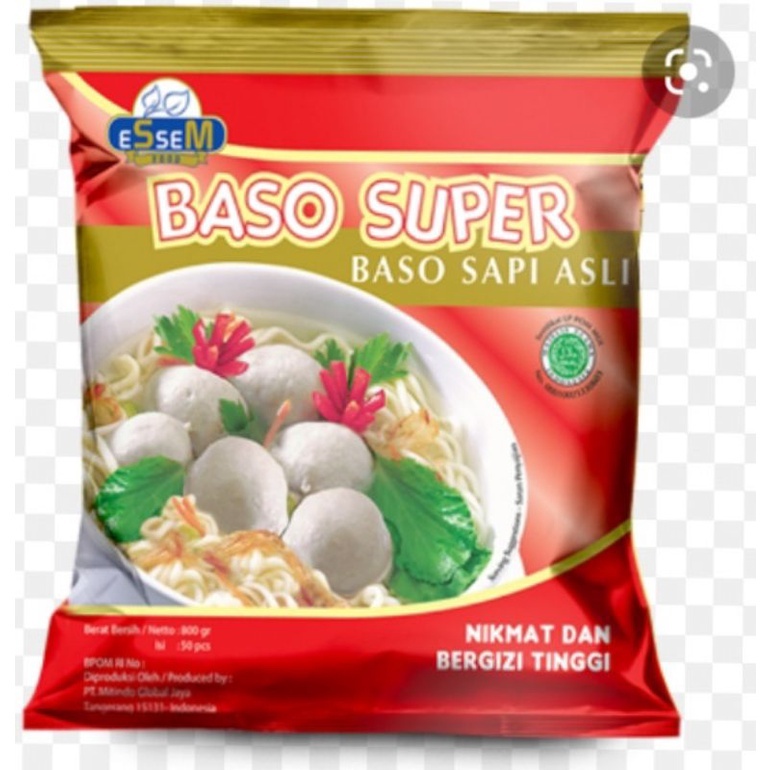 

Bakso Sapi Essem Food Merah isi 50 / Baso Essem Merah 50 Butir