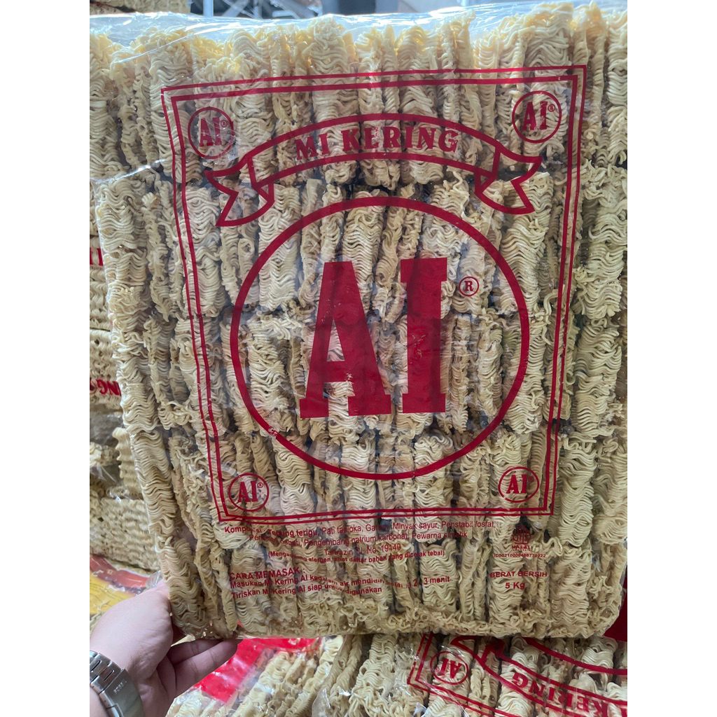 

mie kiloan merek A1 mie A satu kiloan isi 5kg