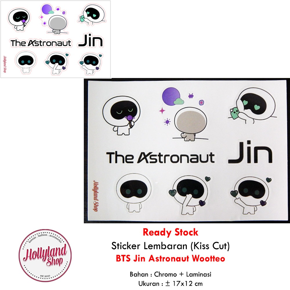

Sticker Lembaran BTS Cartoon Tiny Tan Jin Wootteo Unofficial