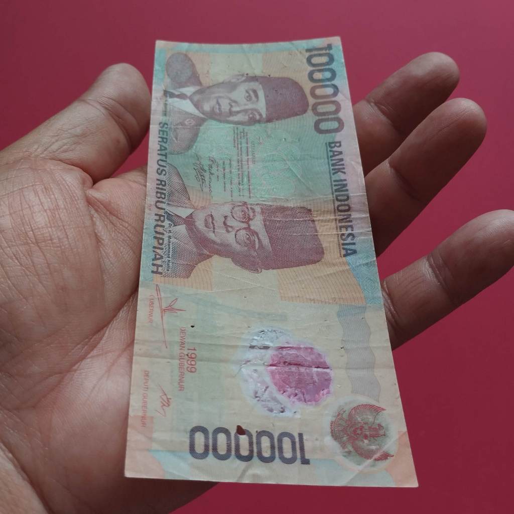 Uang Kuno Polymer Rp 100000 Tahun 1999 UK 003