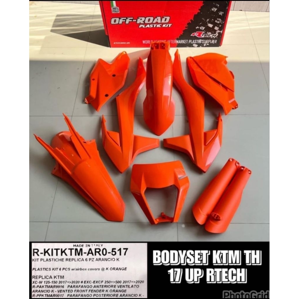 cover body set ktm 250 500 2017 2019 racetech