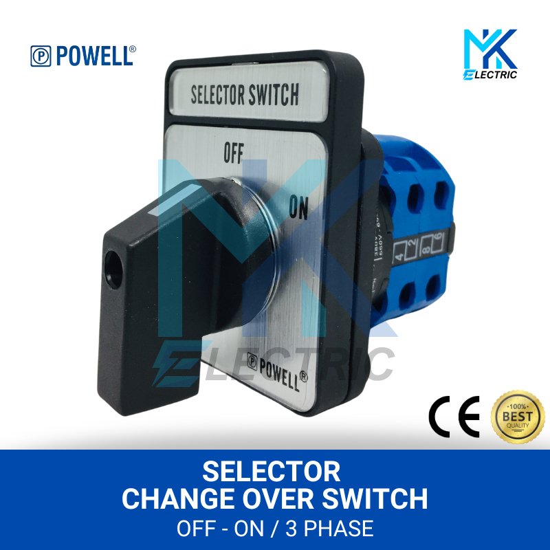 Selector Change Over Switch / Rotary Change Over / CAM Switch OFF - ON / 3 Phase