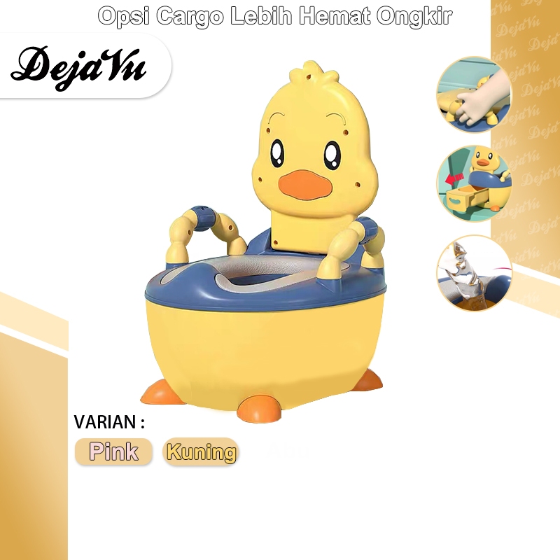 Dejavu Pispot Anak Baby Potty Toilet Training Karakter Bebek Lucu - Closet Toilet Latihan Anak Porta