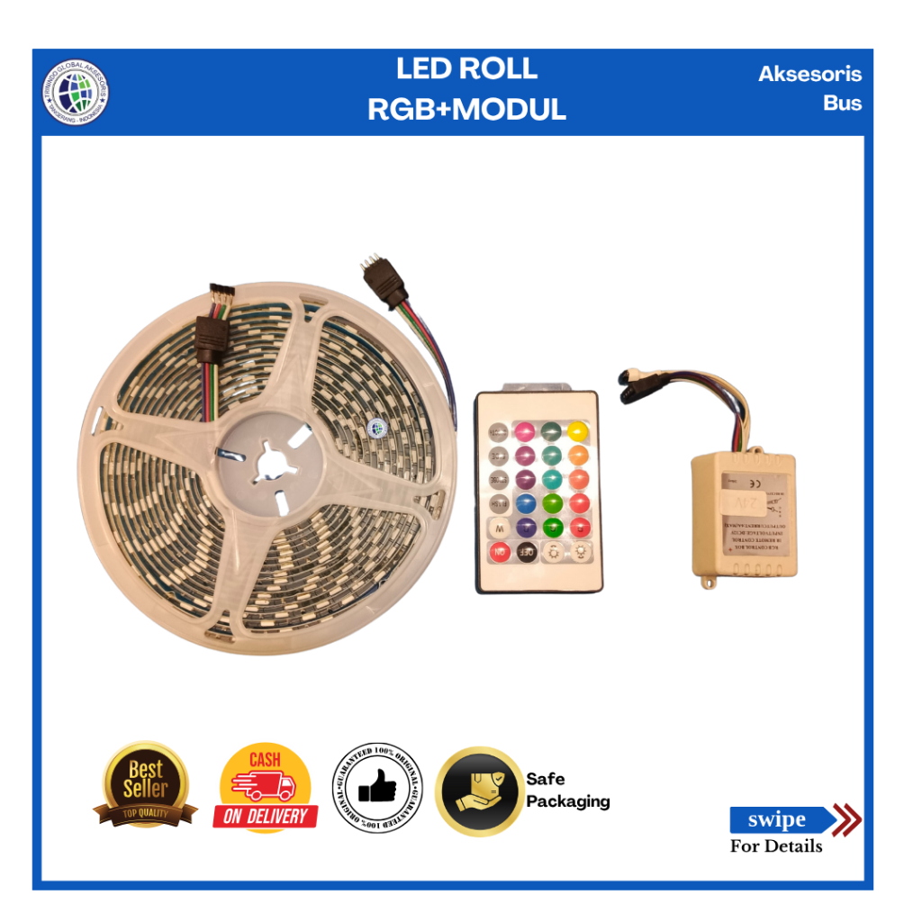 Led roll Led Strip RGB dengan modul