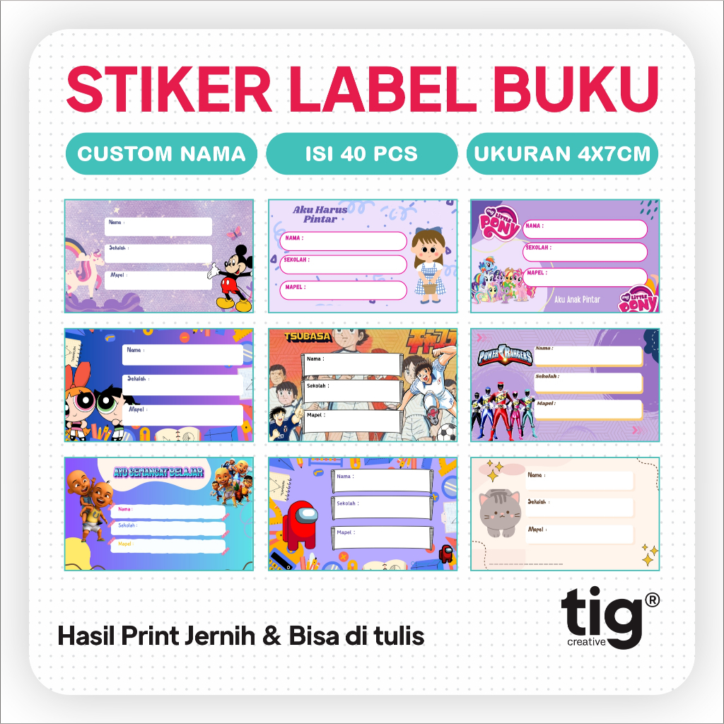 

STIKER LABEL BUKU PELAJARAN CUSTOM