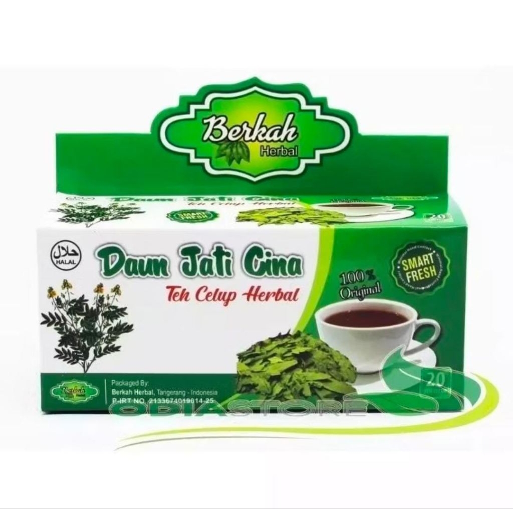 

Teh celup daun jati cina (kotak hijau)