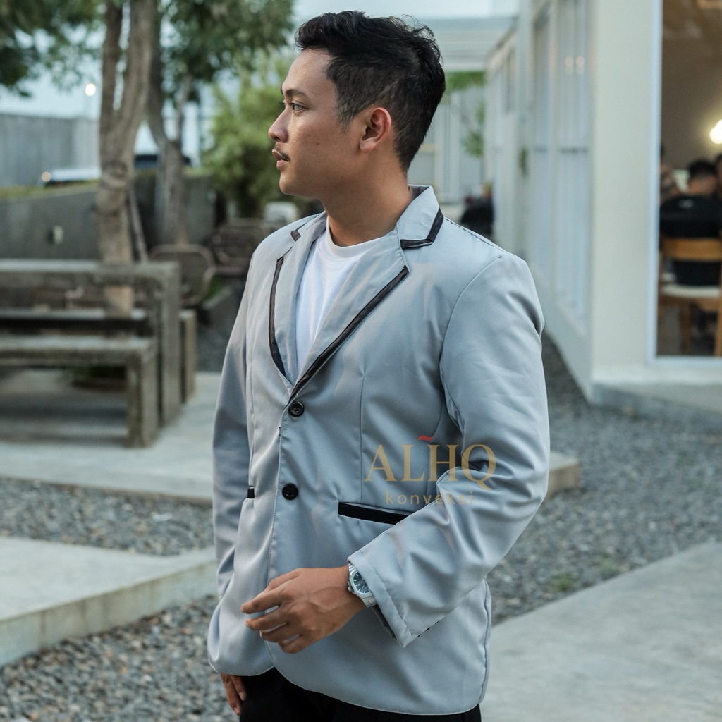 Jas Almamater | OSIS Sekolah Abu List Hitam | JAS ALMAMATER PRODUKSI SENDIRI TERMURAH