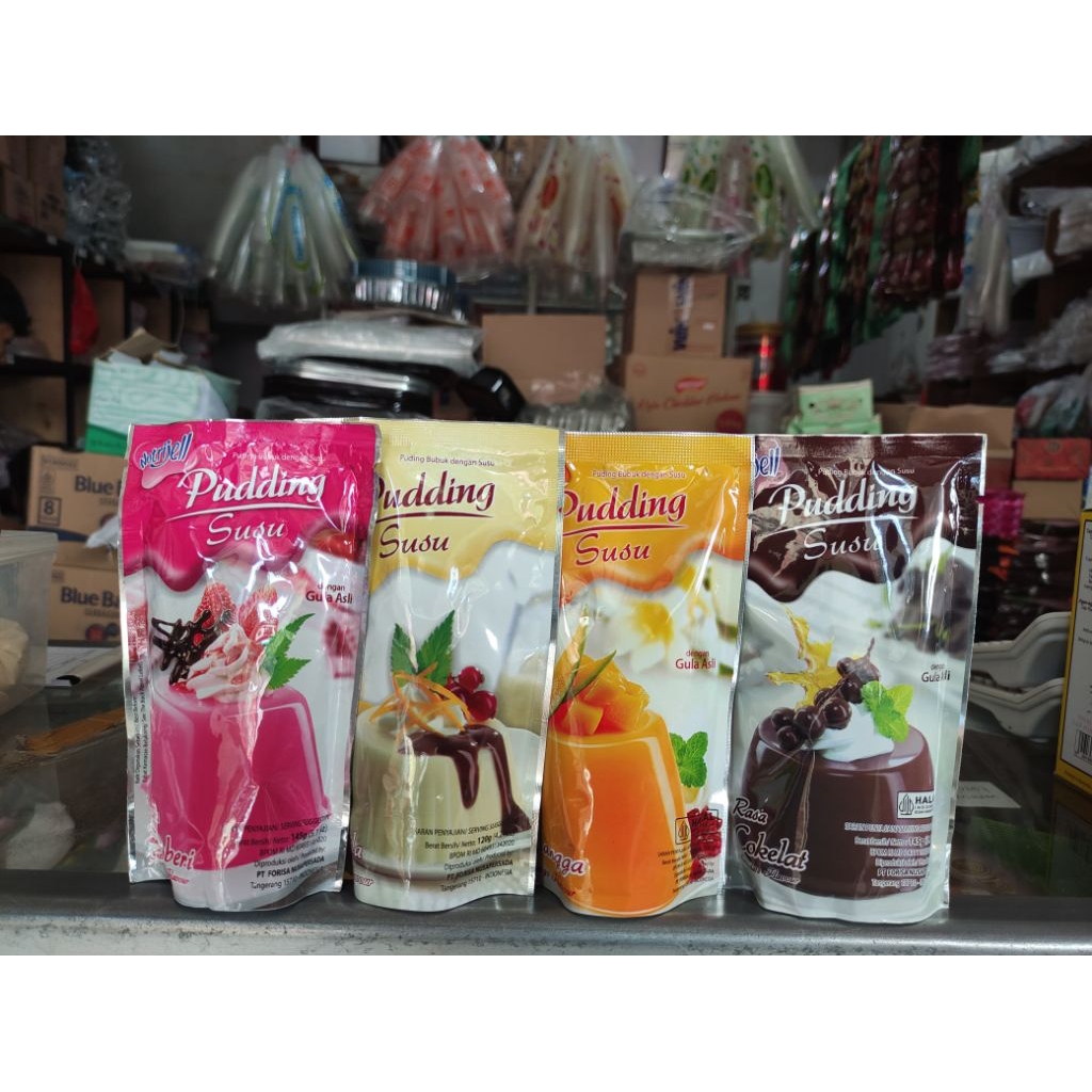 

Nutrijel pudding susu kemasan 120gr