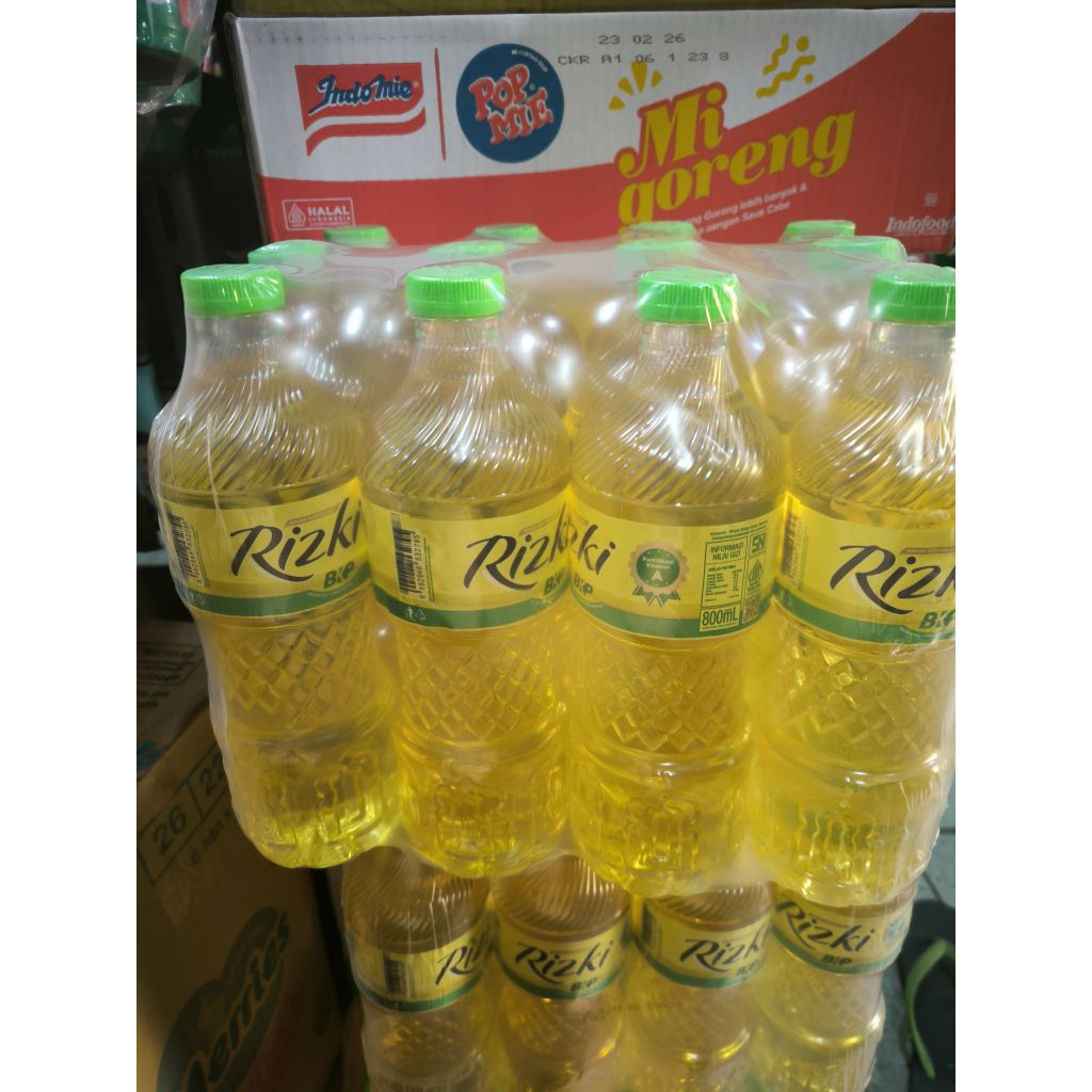 

1 Dus Minyak Goreng Rizki 800 ml x 12 Botol ( Kemasan Botol)
