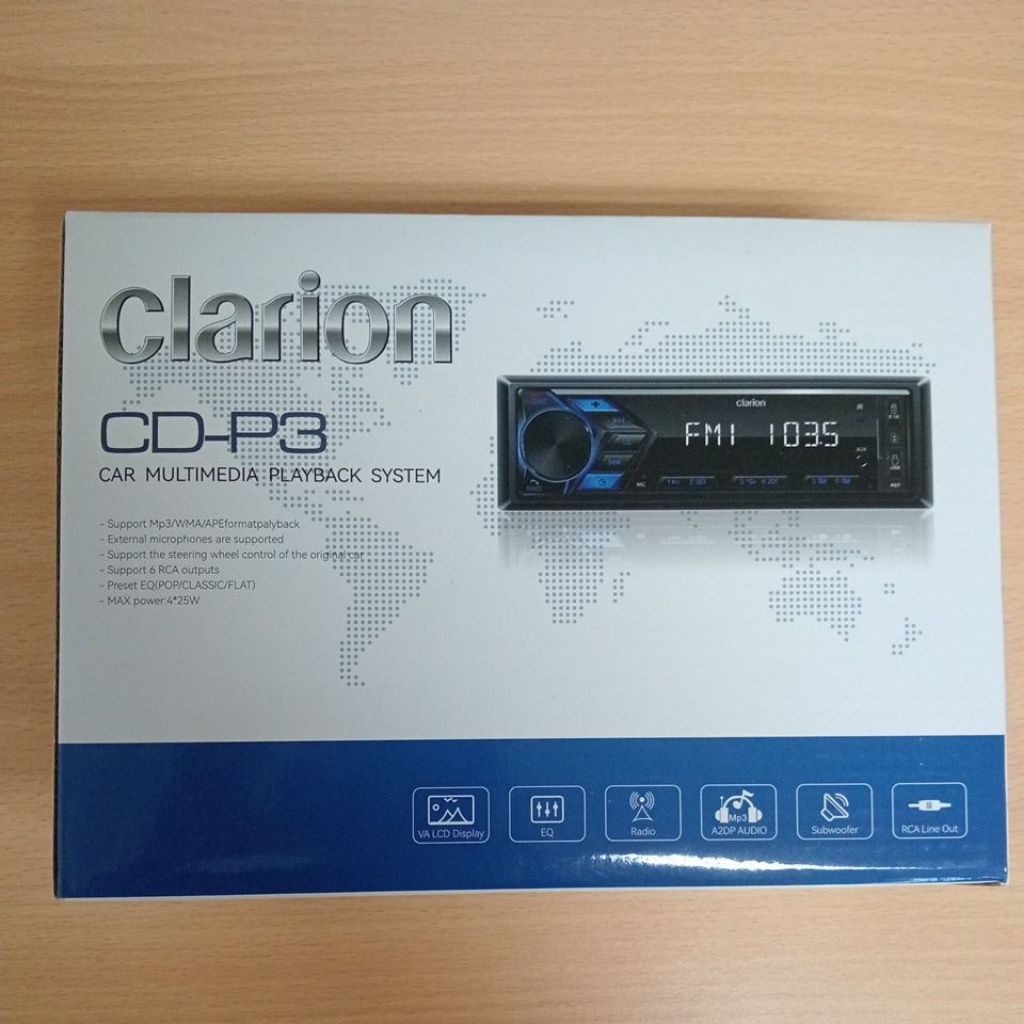 SINGLE DIN CLARION CD-P3 /RADIO CLARION CD-P3