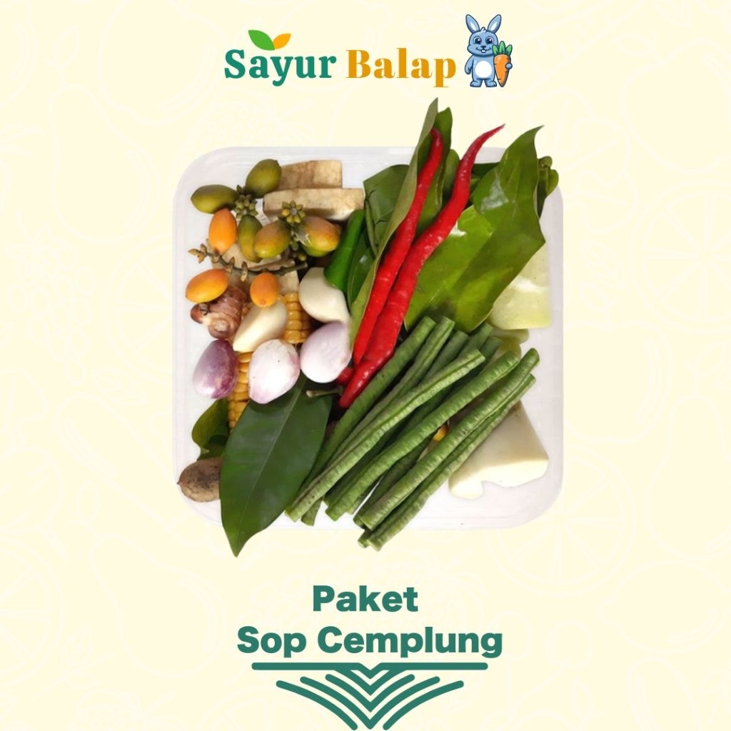 

Paket Sayur Sop Cemplung - Sayur Balap Lampung