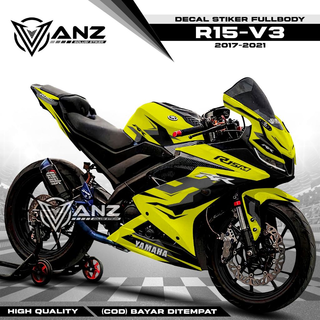 Cod- Decal R15 V3 fullbody -Stiker R15 V3 Fullbody -Striping R15 V3 Fullbody Motif Livey Bmw 2