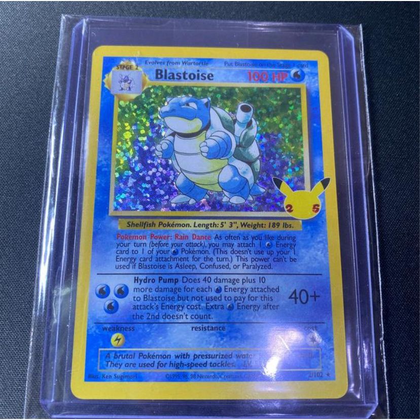 Kartu Pokemon TCG EN 25th Anniv Celebrations Classic Blastoise Holo