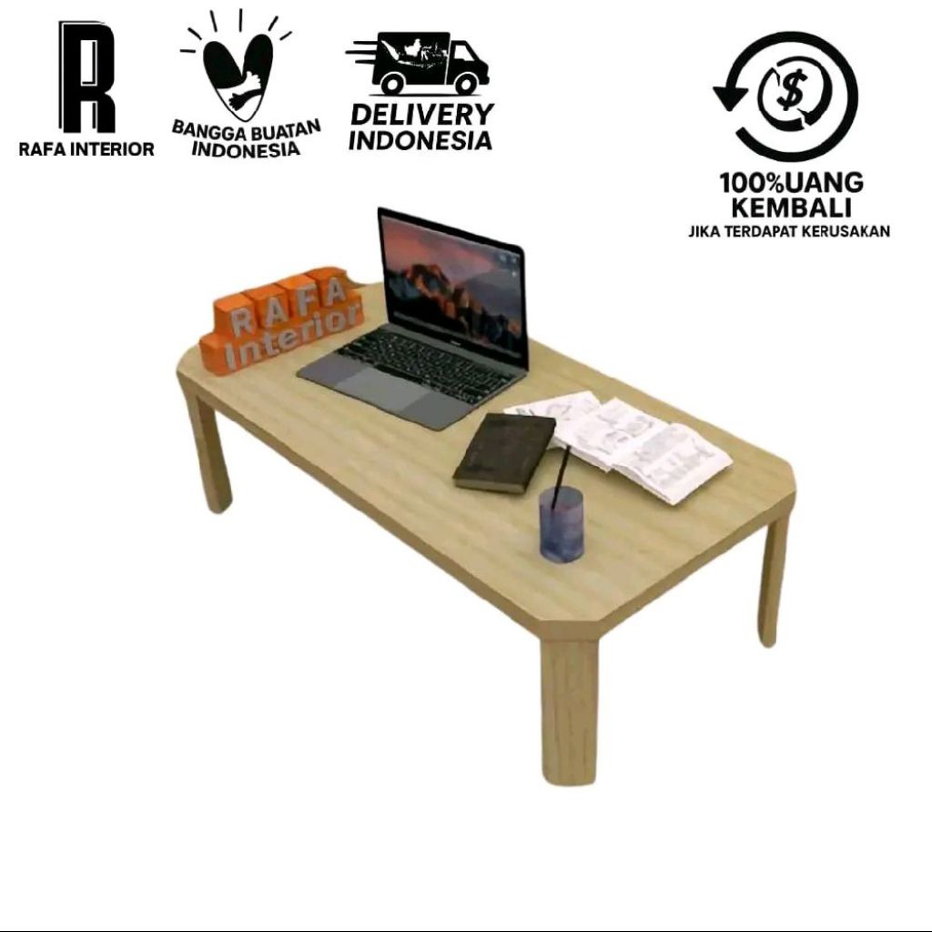 Meja Persegi Lesehan  Makan Lipat   Belajar ala jepang