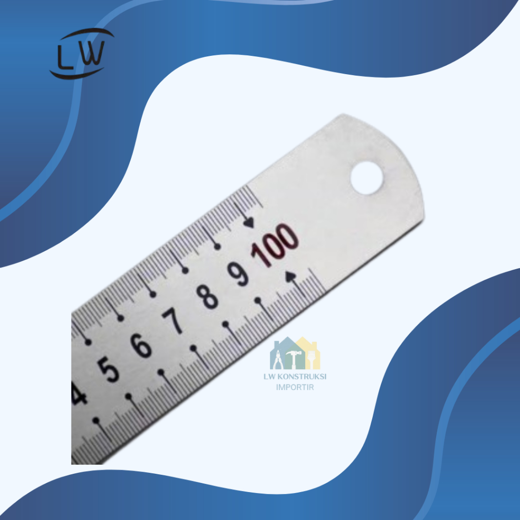 

PENGGARIS STAINLESS STEEL / PENGGARIS TUKANG / PENGGARIS BESI - 500MM / 50CM