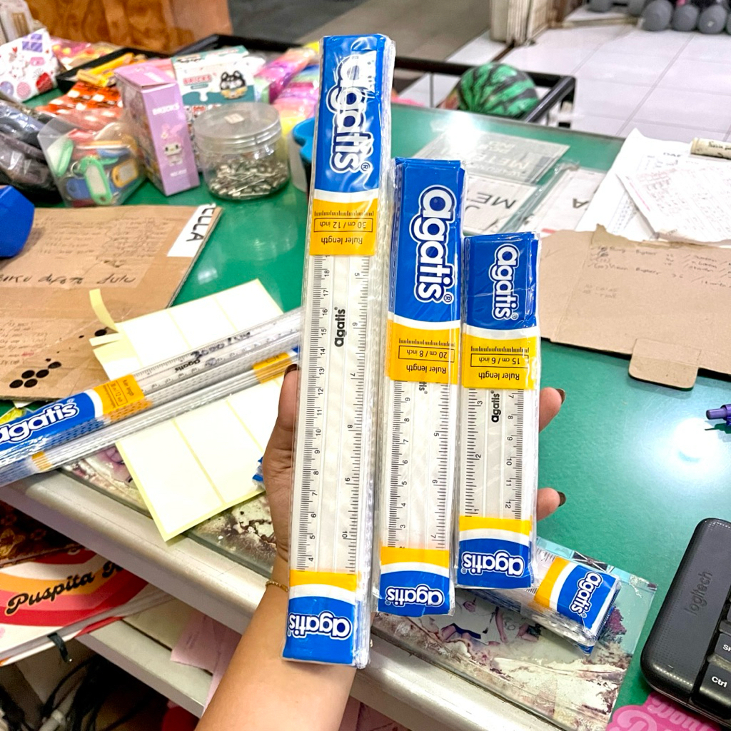 

(ECER) PENGGARIS AGATIS 15CM 20CM 30CM