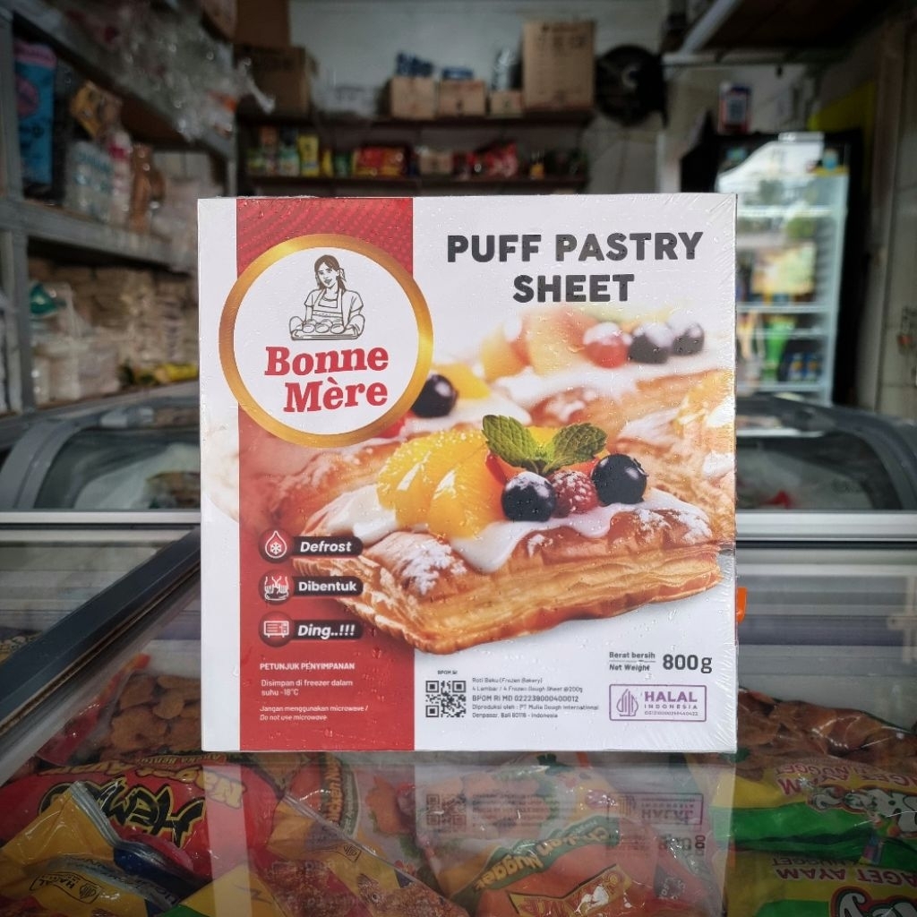 

Bonne Mere Puff Pastry Sheet 4 lembar 800g
