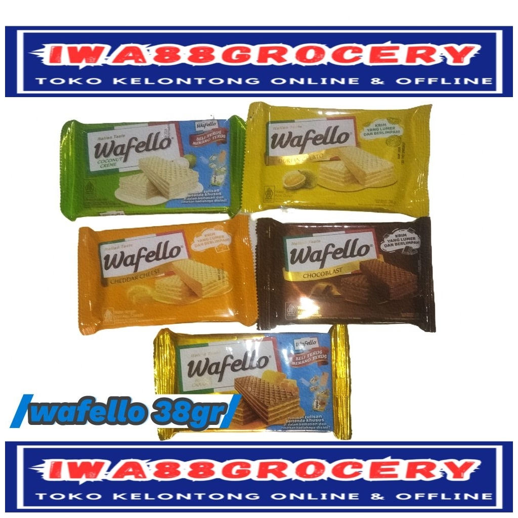 

wafello wafer krim kemasan sedang 1 pieces