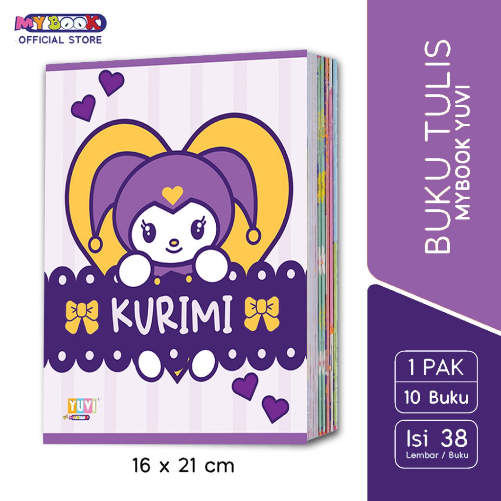 

My Book Yuvi Buku Tulis Kurimi 38 Lembar - 10 Buku