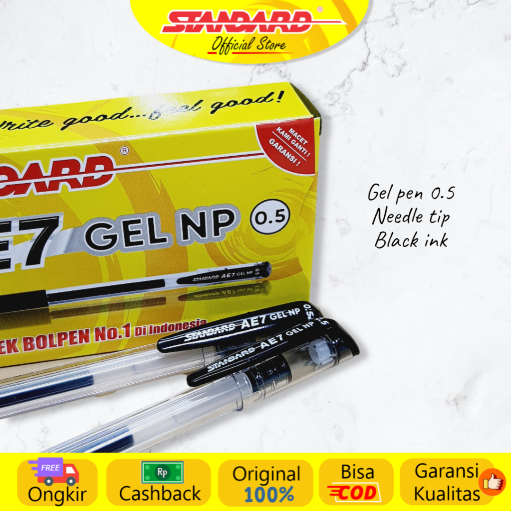 

Standard - Pulpen AE7 Gel NP 0.5 ( Alat Tulis / Pen / Ballpoint / Pena )