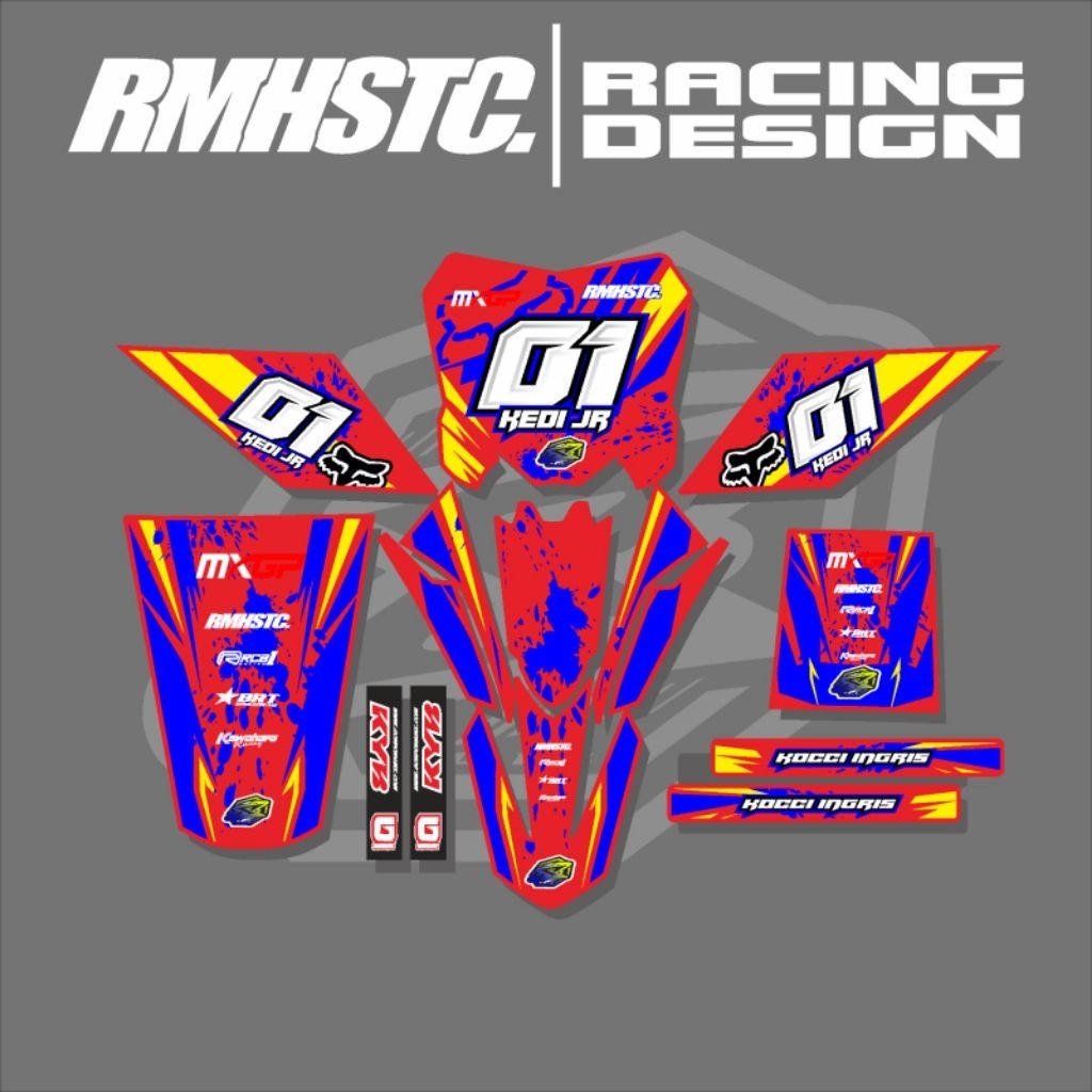 stiker motor ojek gabah / taksi. decal motor ojek