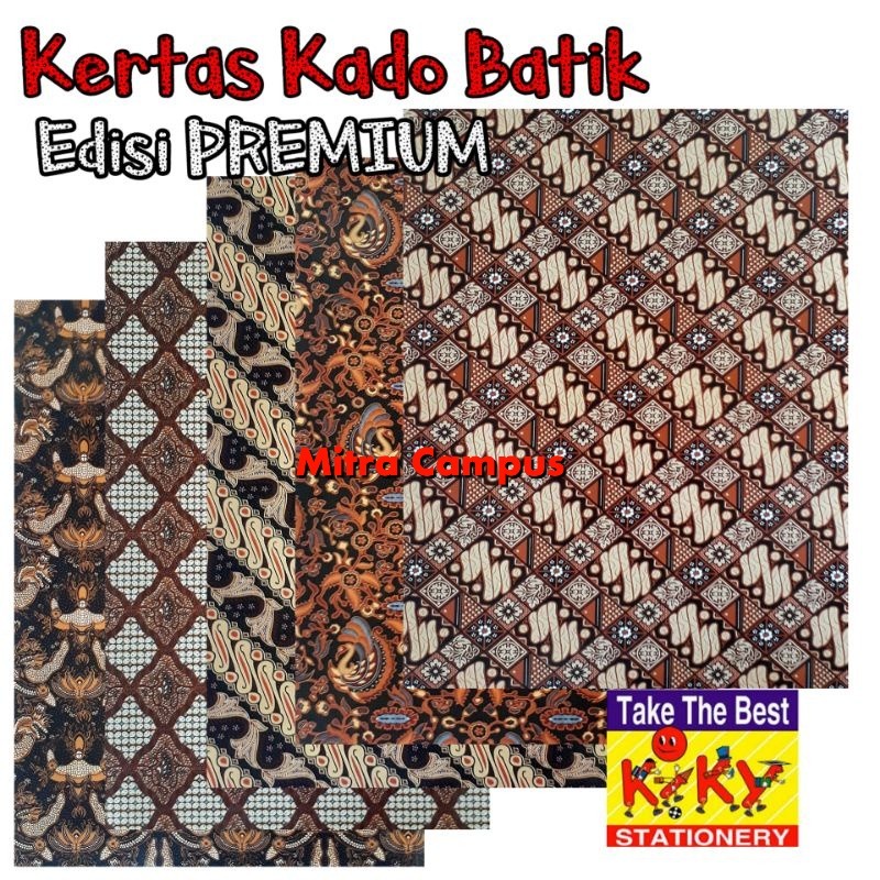 

Kiky Kertas Kado Batik/Sampul Batik/Kertas Kado Motif