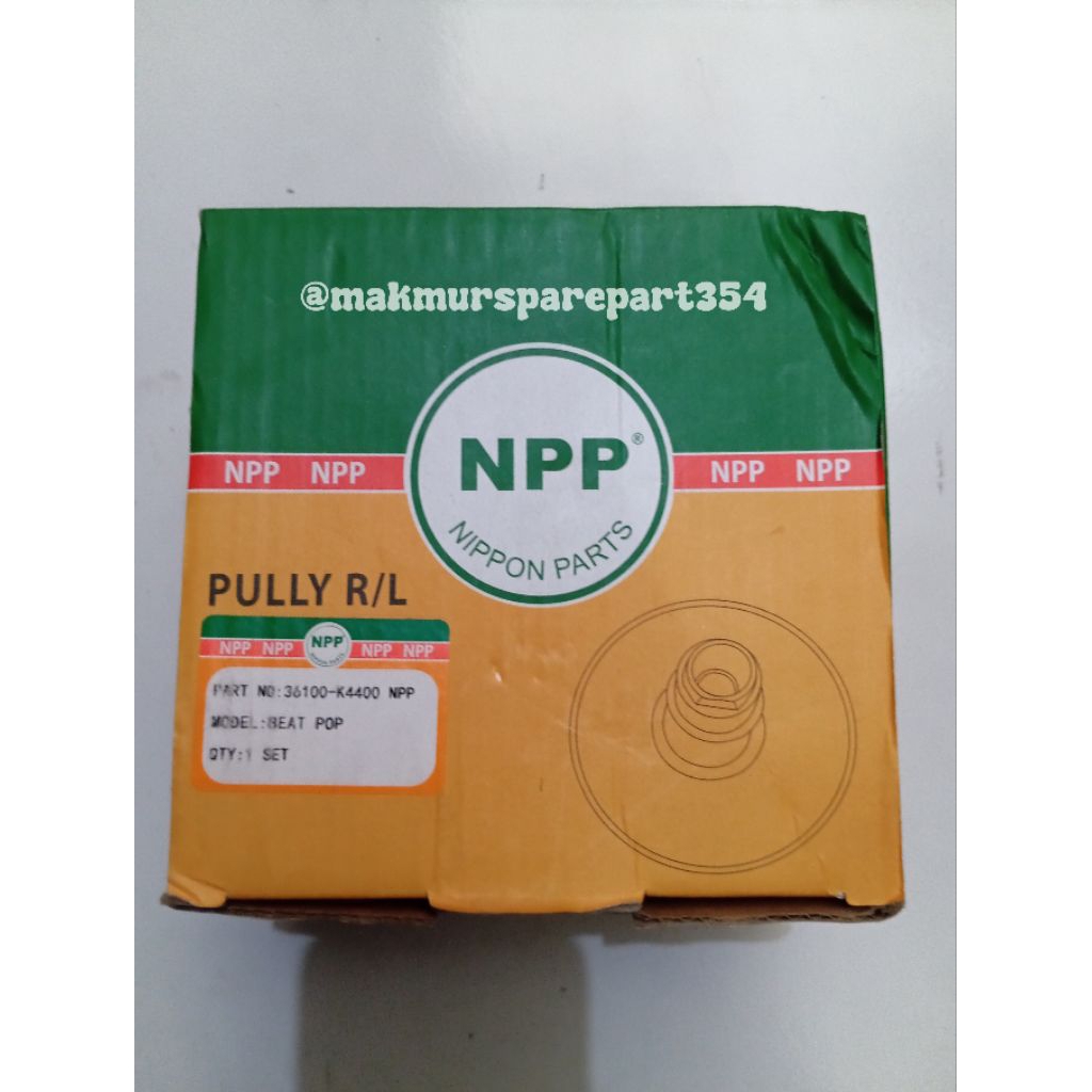 PULLY PULI BELAKANG SET ORIGINAL NPP K44 BEAT STATER HALUS