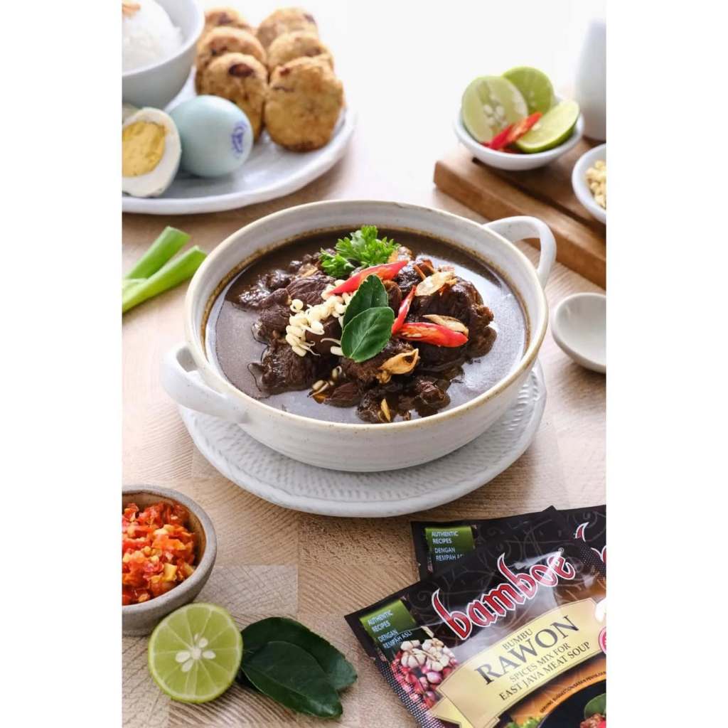 

BAMBOE Export Bumbu Daging RAWON Instant 54g Siap Masak - Kheiza Frozen