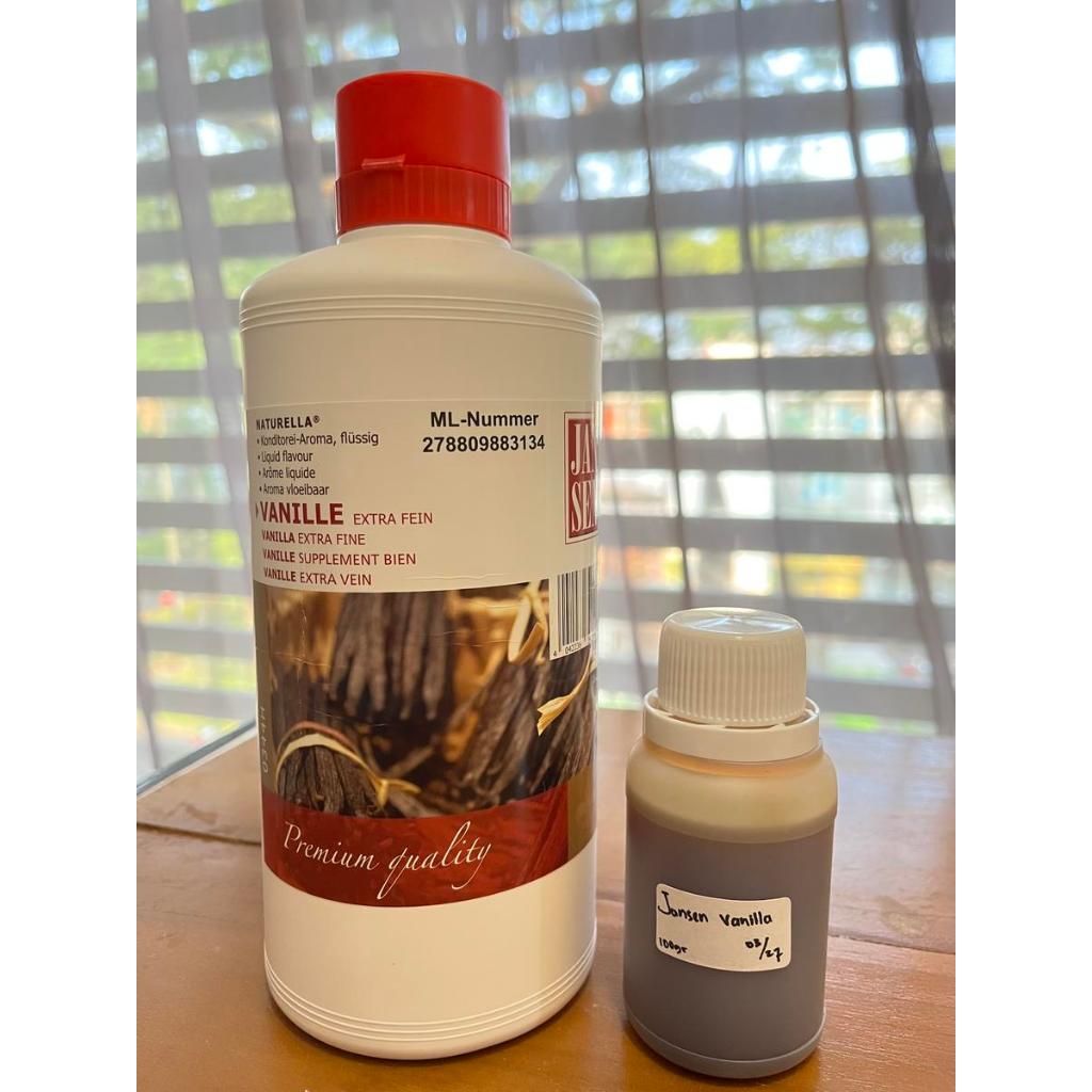 Jansen Vanilla Extract Extra Fine Pasta Vanila Liquid Flavour 100gr