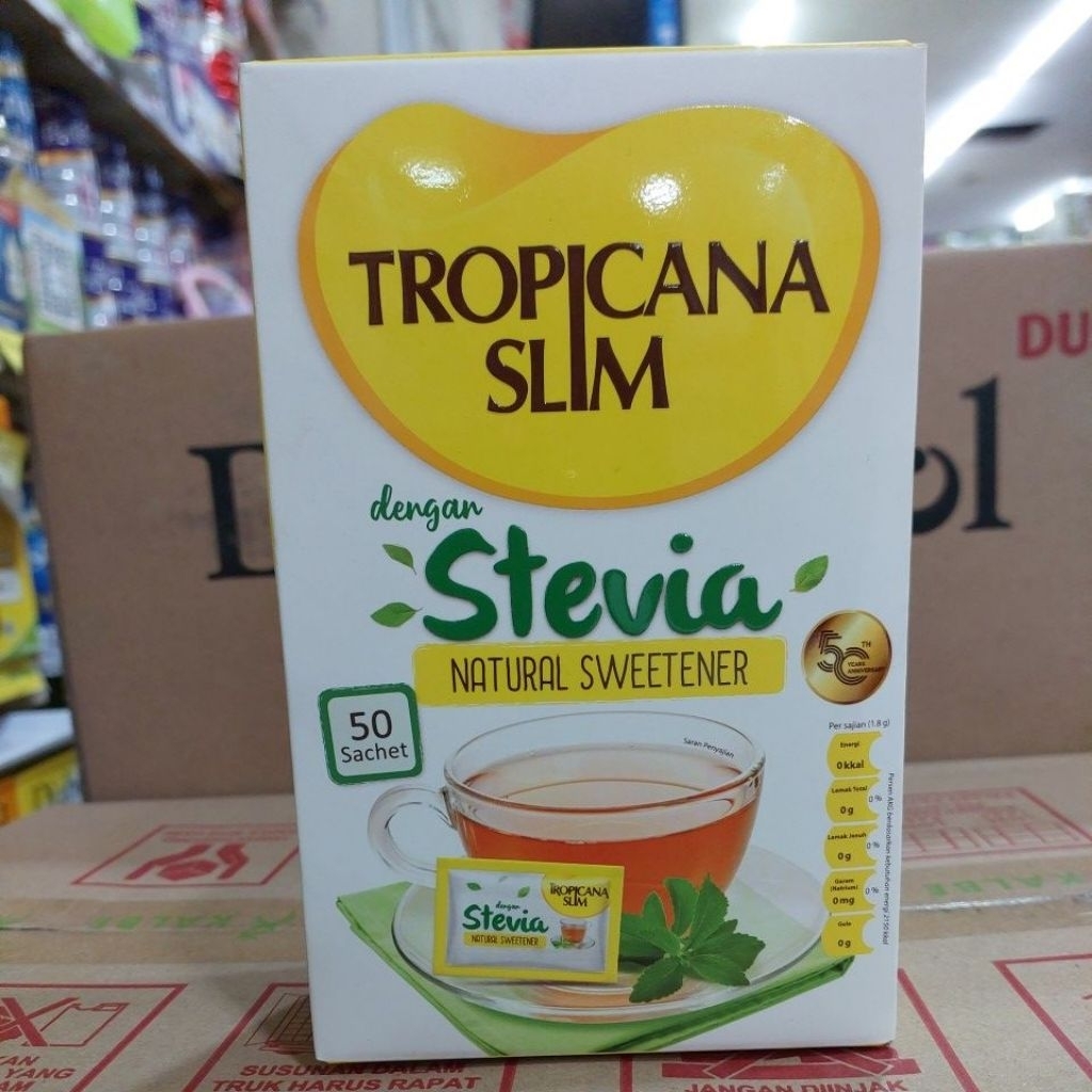 

TROPICANA SLIM STEVIA ISI 50 SACHET